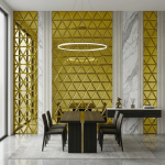 STC Modern Geometric Beveled Edge Wall Mirror Tiles Regal Bevel - Image 23
