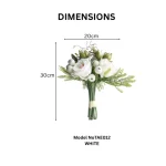 White Garden Flower Arrangement - Image 2