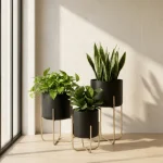 Luxe Metal Plant Stand Set