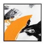 Amber Flow – Hand-Painted Abstract Oil Painting