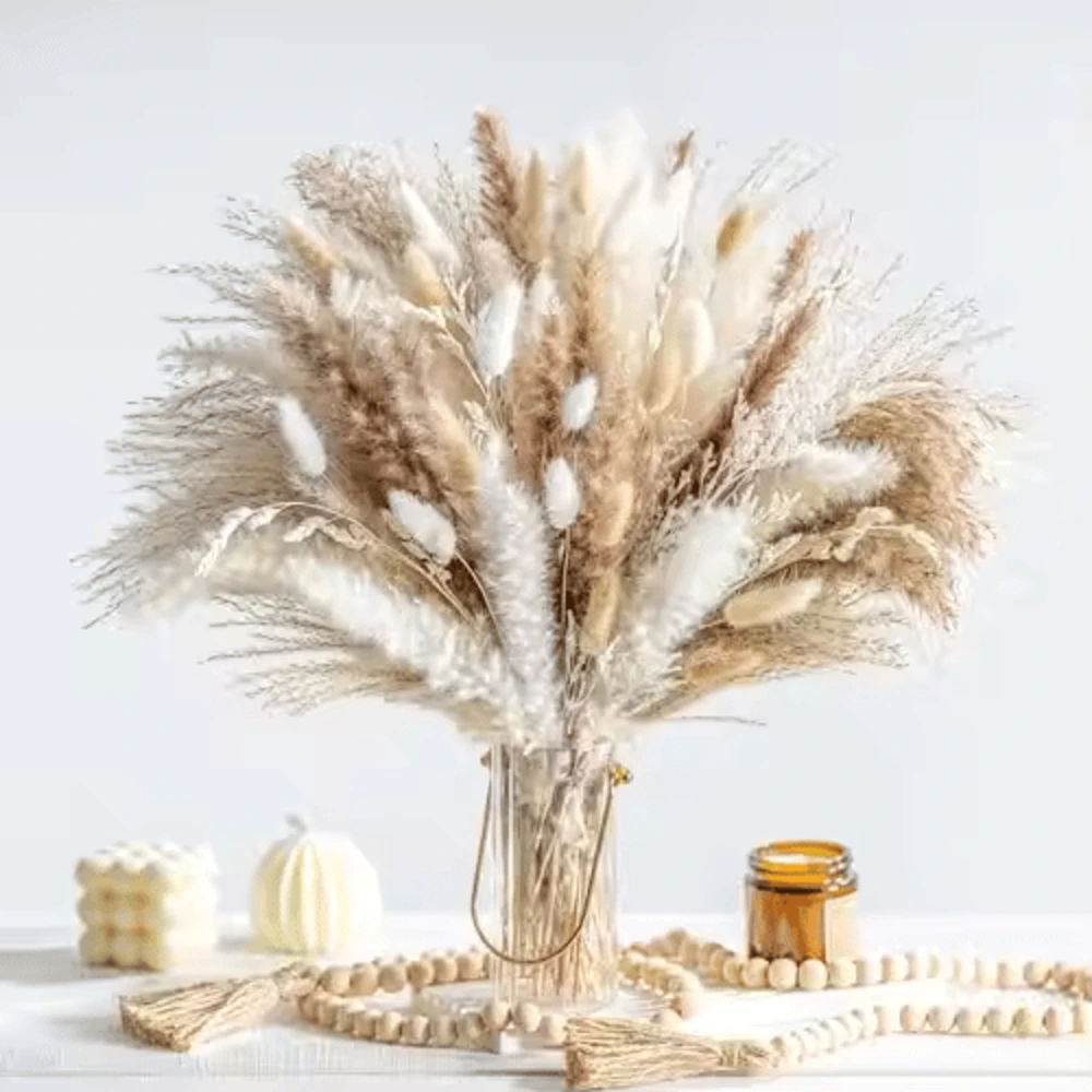 01-313 Natural Pampas Table Arrangement
