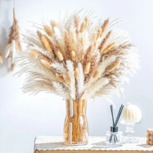 Minimal Pampas Centerpiece