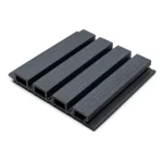 Outdoor WPC Fluted Wall Panel - Charcoal Gray