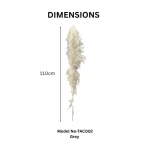 Natural Grey Pampas Grass Stem - Image 2
