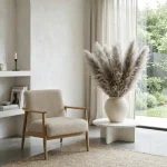 Natural Grey Pampas Grass Stem - Image 5