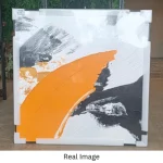 Amber Flow – Hand-Painted Abstract Oil Painting - Image 5
