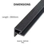 STC Premium Outdoor WPC Fluted Wall Panel End Profile - Image 5