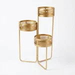 Orbit Gold Triple Planter Stand - Image 3