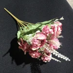 Artificial Peony Hydrangea Button Mum Bouquet - Image 25