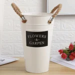 Vintage Rope Handle Flower Bucket - Image 13