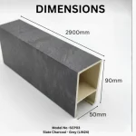 Premium WPC Baffle Ceiling System - Panel & Hanger Profile - Image 7