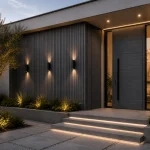 STC Premium Outdoor WPC Fluted Wall Panel - Charcoal Gray - Image 4