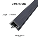 STC Premium Outdoor WPC Fluted Wall Panel Corner Profile - Image 4