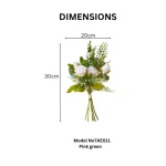 Simulated Rose Artificial Flower Bouquet - Image 2