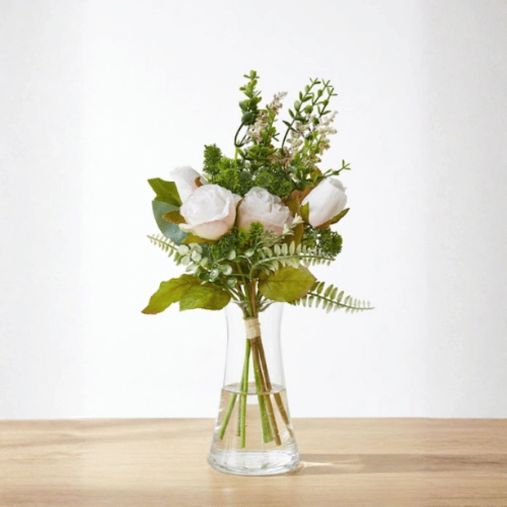 045-239 Simulated Rose Artificial Flower Bouquet