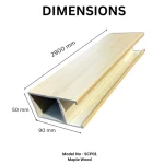 Premium WPC Baffle Ceiling System - Panel & Hanger Profile - Image 5