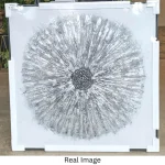 Celestial Burst Hand-Painted Abstract Oil Painting - Image 5