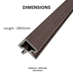 STC Premium Outdoor WPC Fluted Wall Panel Corner Profile - Image 3