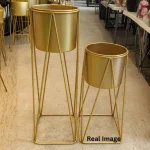 Golden Aura Luxe Planter Stand Set - Image 3