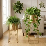 Golden Aura Luxe Planter Stand Set - Image 4
