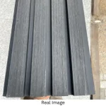 STC Premium Outdoor WPC Fluted Wall Panel - Charcoal Gray - Image 6