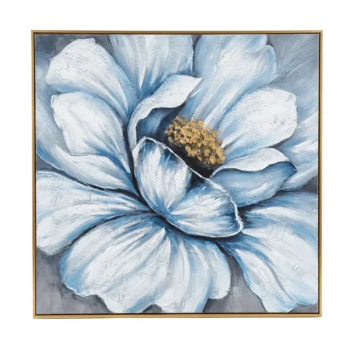 Elegant Serenity – Hand-Painted Floral Oil Painting