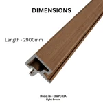 STC Premium Outdoor WPC Fluted Wall Panel Corner Profile - Image 5
