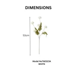 Long Stem Mums Artificial Flower - Image 3