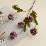 Long Stem Mums Artificial Flower - Image 5