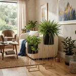 Midnight Aura Luxe Planter Stand Set - Image 4