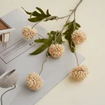 Long Stem Mums Artificial Flower - Image 11