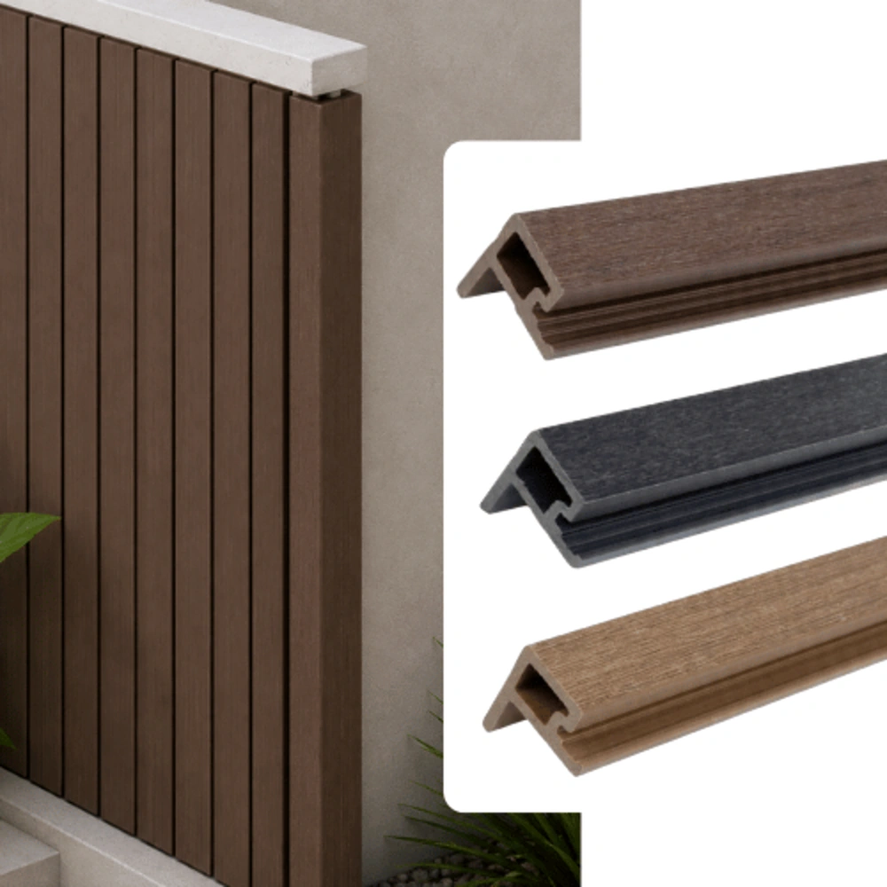 07-80 Outdoor WPC Fluted Wall Panel End Profile