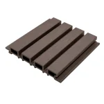 Outdoor WPC Fluted Wall Panel - Walnut Brown