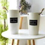 Vintage Rope Handle Flower Bucket - Image 17