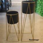 Midnight Aura Luxe Planter Stand Set - Image 3