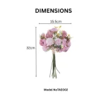 Ranunculus Silk Flower Bouquet - Image 6