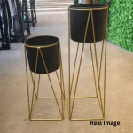 Midnight Aura Luxe Planter Stand Set - Image 4
