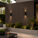 STC Premium Outdoor WPC Fluted Wall Panel - Walnut Brown - Image 3