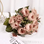Artificial Peony Flower Bouquet - Image 9