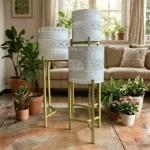 Pearl Lace Luxe Planter Stand Set - Image 5