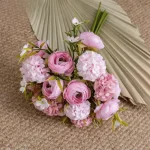 Ranunculus Silk Flower Bouquet - Image 7