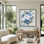 Serenity Bouquet – Hand-Painted Floral Oil Painting - Image 4