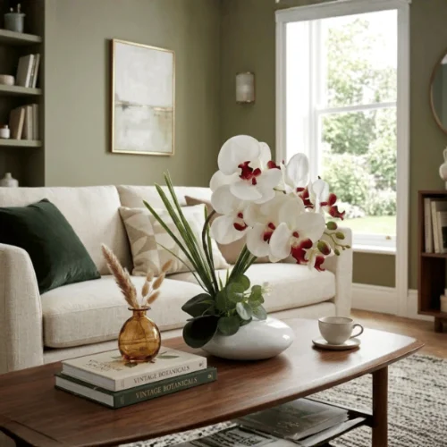 Ivory Cascade Orchid Arrangement