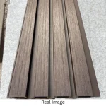 STC Premium Outdoor WPC Fluted Wall Panel - Walnut Brown - Image 5