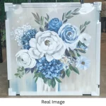 Serenity Bouquet – Hand-Painted Floral Oil Painting - Image 5
