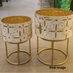 Ivory Bloom Luxe Planter Stand Set - Image 3