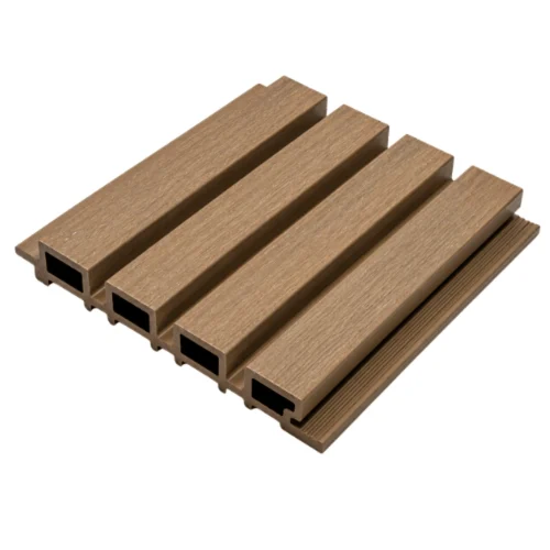 Outdoor WPC Fluted Wall Panel - Honey Oak