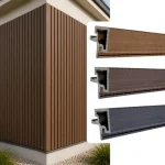 Outdoor WPC Fluted Wall Panel Corner Profile