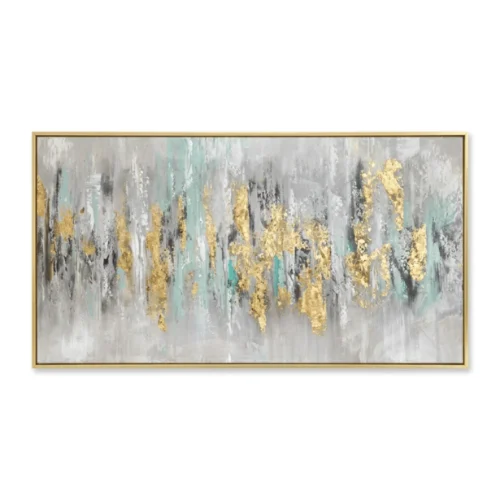 Gold Skyline – Hand-Painted Abstract Oil Painting