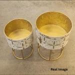Ivory Bloom Luxe Planter Stand Set - Image 4